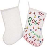Large Fabric Stockings (Pack of 3)