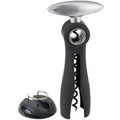 The black Peugeot Salma corkscrew is equipped with a continuous screw system that can open any bottle, with a single smooth movement. The base also operates cleverly as an effective foil cutter. Salma