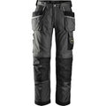 Snickers 3212 Mens DuraTwill Holster Pocket Trousers Black / Grey 30" 28"