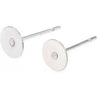 Non-Tarnish 304 Stainless Steel Stud Earring Findings, Stainless Steel Color, 12x6mm, Pin: 0.7mm