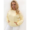 Plus size sweatshirt model 228061 Relevance - ONE-SIZE-FITS-ALL - Yellow