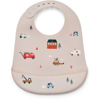 Liewood Slabbetje Met Opvangbakje Set van 2 - Tilda Emergency Vehicle / Sandy
