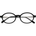 Kaleb Black Silver Oval Eyeglasses | EYDOLOGY