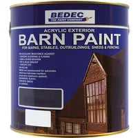 Bedec Barn Paint 5L, Black, Semi-Gloss, Exterior Multi-Surface Protective Coating