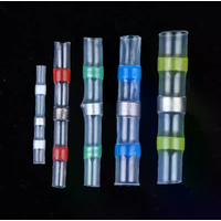 100Pcs Waterproof Heat Shrink Tube With Solder Insulation Wire Terminal Connector Heat Shrink Welding Ring Terminal