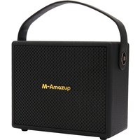 Portable Retro Bluetooth 5.3 Speaker Wireless Outdoor Subwoofer with Interconnection FM Radio,TF Card,AUX Playback-VVNB