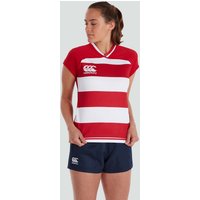 Womens Vapodri Evader Hooped Jersey Red