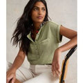 Green Beth Cotton Jersey T Shirt  Size 20