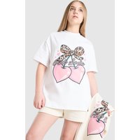 Pink Soda Sport Girls' Cherry T-Shirt Junior, Weiss