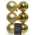 Palline di Natale 8 cm infrangibili oro - conf. 6 pz - 848879005