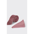 Burton Men's Rose Pink Slim Tie And Pocket Square Set