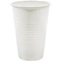 Beker IEZZY 180ml Ø70mm plastic 100 stuks wit verstevigde onderkant