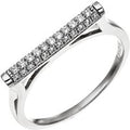 Damen Ring aus 925 Sterling Silber mit 35 Zirkonia Silberring-52