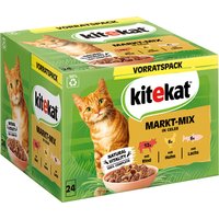Kitekat in buste 24 x 85 g Alimento umido per gatto - Mix del Mercato in Gelatina