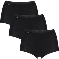 3 Pack Black Basic Maxi Briefs Ladies 22 Ladies - Sloggi