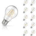 10-Pack Crompton GLS LED Light Bulbs E27 7W (60W Eqv) Dimmable Warm White Clear Filament Screw