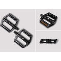 M Part Sandblock E-Bike Flat Pedals - Wide Platform Nylon Cycling Pedals