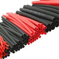 127PCS Black Red Heat Shrink Tubing 2:1 Assortment Polyolefin Insulation Sleeving Tube Car Cable Sleeving Wrap Wire Cable Kit