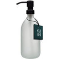 Distributeur de savon en verre blanc