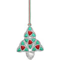Green & Red Celtic Christmas Tree Decoration