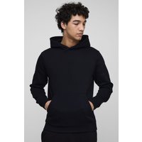 Basic Slim Over The Head Hoodie, Negro