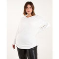 Curve Jumper With Silver Sparkle - 18/20 / WHITE