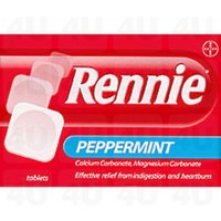 Rennie Peppermint Flavoured 72 Tablets