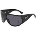 Dsquared2 Herren Dsquared2 D2 0124/S ANS/IR Sonnenbrillen Plastik Schwarz Grau Wraparound Normal