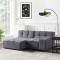 Home Deluxe Sofá modular ORLENA - antracita 204 x 148 cm