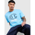 Mens Champion Maglia Large Logo - Blu