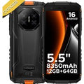 DOOGEE Fire 3 Rugged Phone 8350mAh Battery 5.5'' Display 12GB RAM (3GB+9GB)+64GB ROM Android 15 Smartphone Widevine L1 Cellphone
