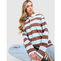 Unlike Humans Stripe Rugby Shirt, bruin
