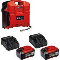 Einhell TE-AC 36/8 LI OF Set 36v Cordless Oil Free Air Compressor 2 x 5.2ah Li-ion Battery Charger No Case
