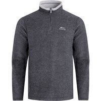 Weird Fish Newark 1/4 Zip Grid Fleece Washed Black Size L