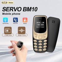 SERVO BM10 Super Mini Mobile Phone Dual SIM Standby Call Recording Magic Voice Bluetooth Dial 2G Small Backup Feature Cellphones