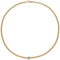 18ct Yellow Gold Flex'it Prima 0.10cttw Diamond Necklace