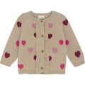 Minymo Cardigan Met Ruches En Hartjespatroon - Maat 80