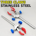 1 piece double-adjustable three-jaw clamp, clamp distance 1-90 mm, small/large size, stainless steel material