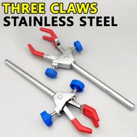 1 piece double-adjustable three-jaw clamp, clamp distance 1-90 mm, small/large size, stainless steel material