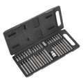 Siegen TRX-Star/Hex/Spline Bit Set 40pc 3/8" & 1/2"Sq Drive