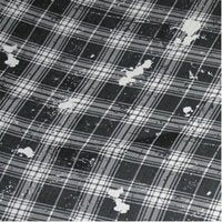 Deadstock Polyester Georgette Fabric Black & White