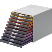 Cassettiera VARICOLOR® DURABLE 10 cassetti, grigio