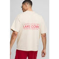Camiseta Oversize Con Estampado Gráfico De Lake Como, Cream
