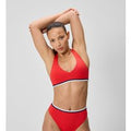 Haut de bikini Femme Jetstream Racerback rouge/blanc