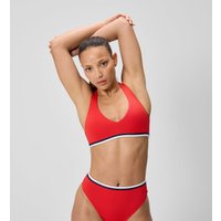 Haut de bikini Femme Jetstream Racerback rouge/blanc