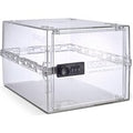 Medium Combination Lock Box – Secure Food & Medicine Storage, 12x8x6.6in, Shatter-Resistant