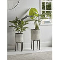 Ombre Whitewashed Standing Planter - Large