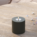 Udendørs LED Bloklys Ø 10 x 10 cm Mørkegrøn