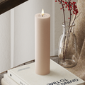 LED Bougie pilier Ø 5 x 20 cm Rose