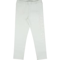 Moncler Enfant pantalone bambina in jersey di cotone avorio
